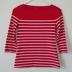 2/$10 A new day 3/4 sleeve boat neck shirt